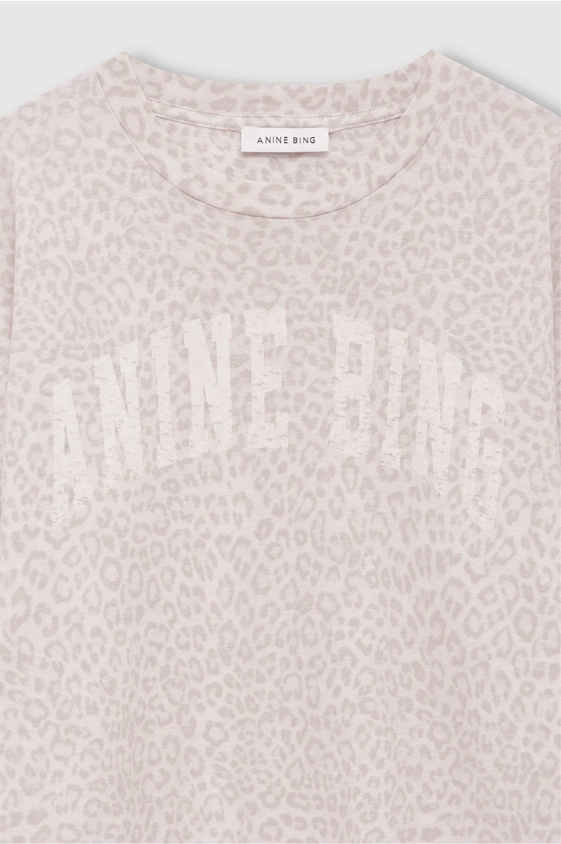 Cade Tee Washed White Leopard