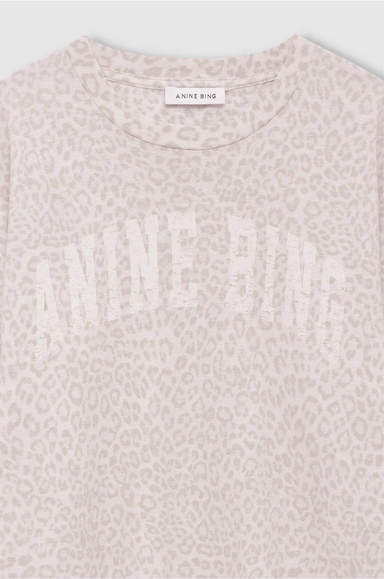 Cade Tee Washed White Leopard
