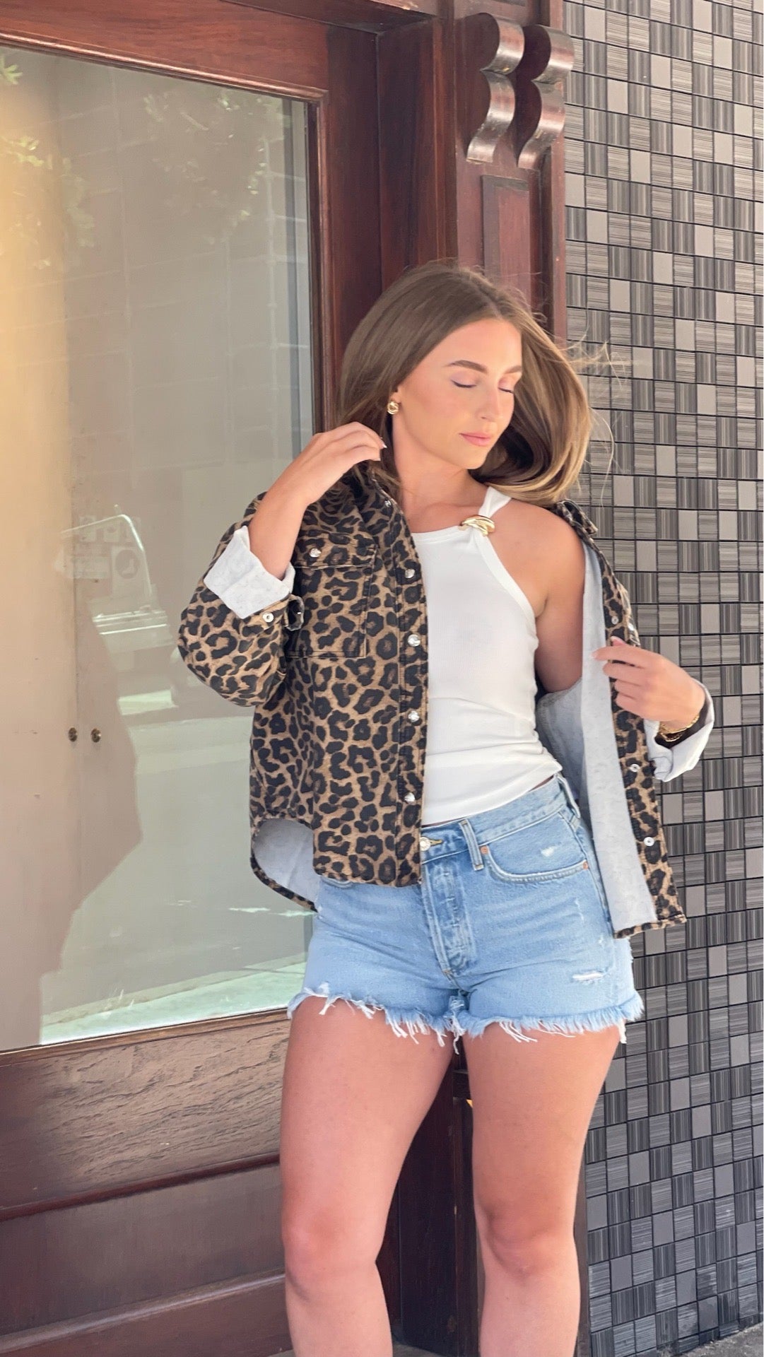 Paxton Black &amp; Brown Leopard Shirt