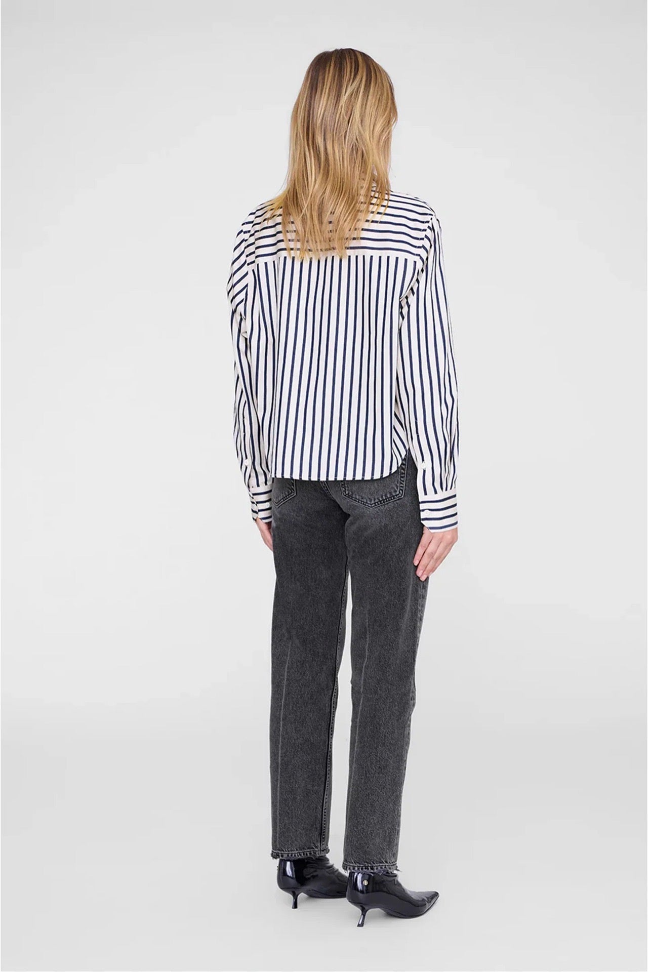 ESSIE CROPPED SHIRT - MARITIME STRIPE
