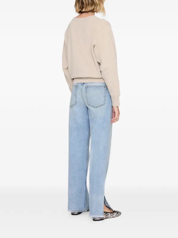 Harry Shrunken Sweatshirt Paris Beige