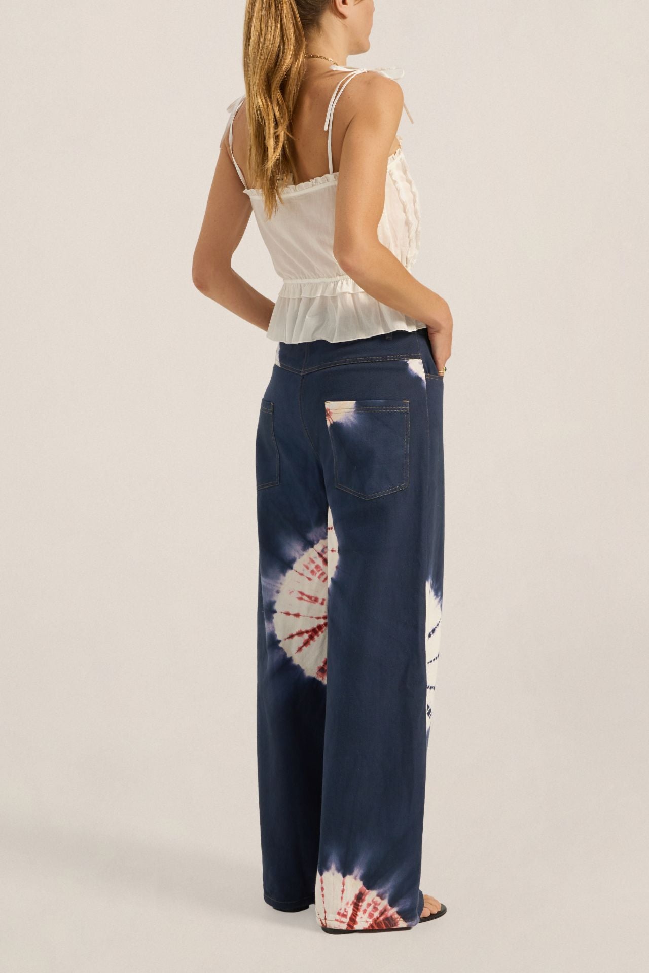 Ilio Nema Octavia Jeans Hand Tie-Dye Denim