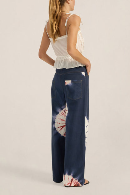 Ilio Nema Octavia Jeans Hand Tie-Dye Denim