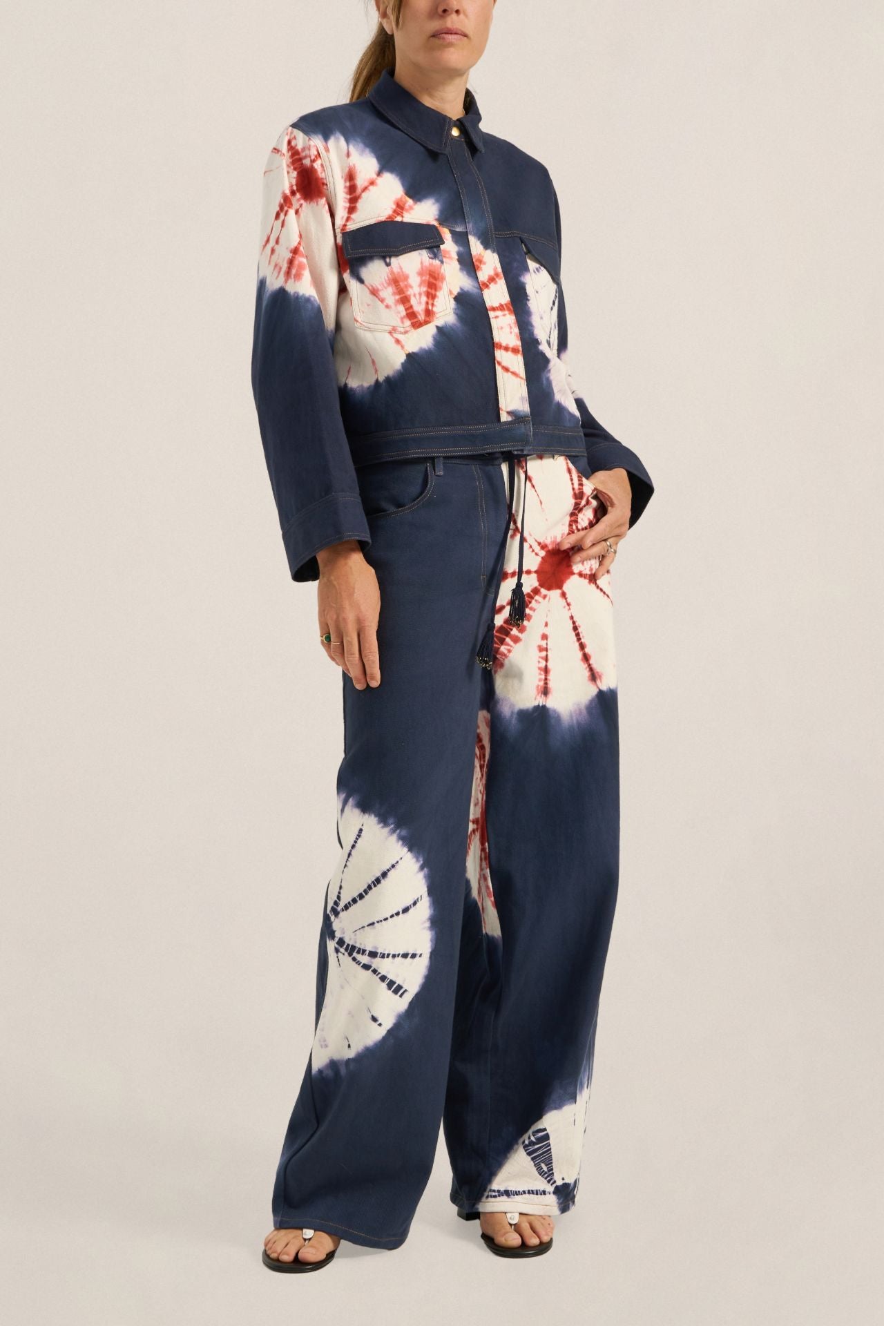 Ilio Nema Octavia Jeans Hand Tie-Dye Denim