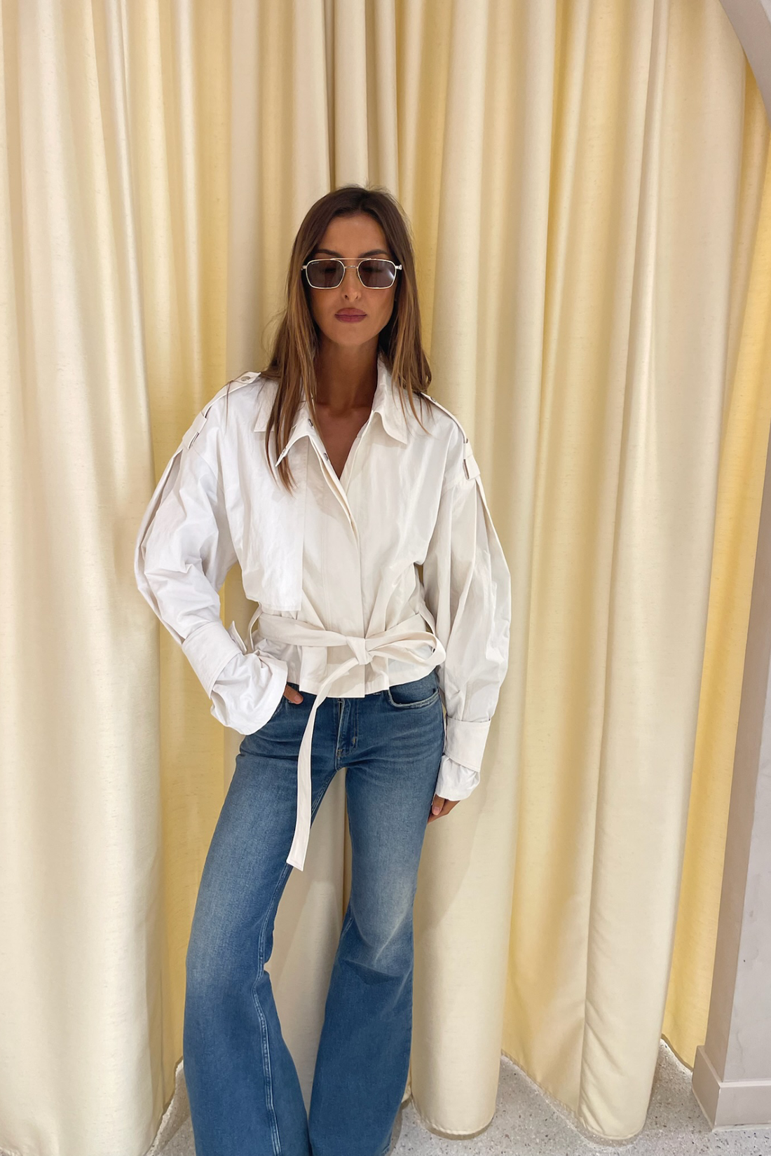 IRO Zynia Outerwear In Sea Shell