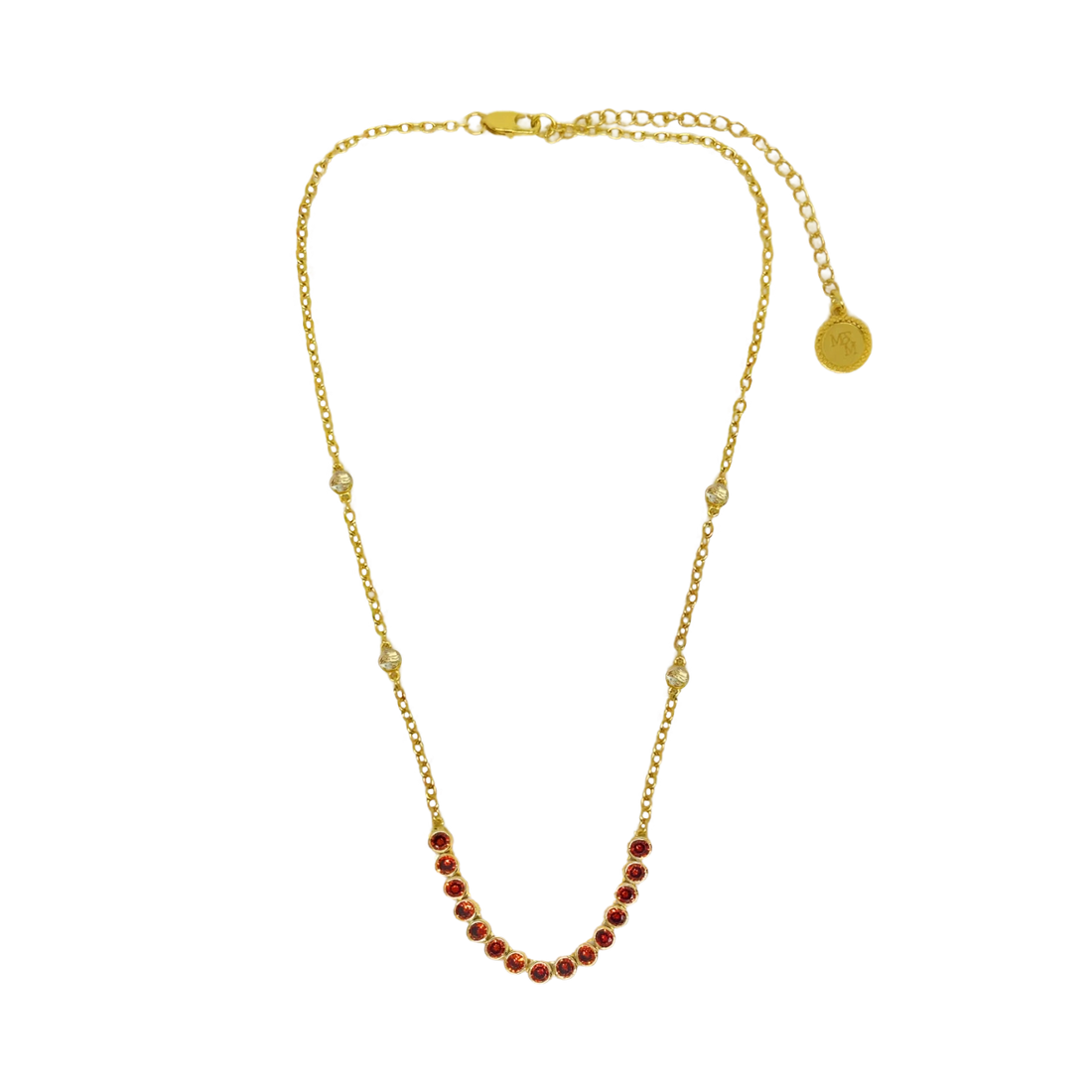 Ivy Necklace Garnet