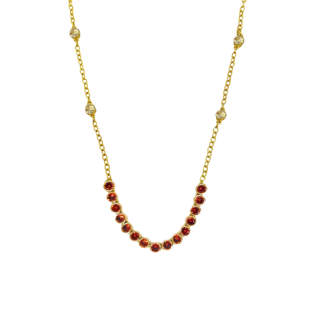 Ivy Necklace Garnet