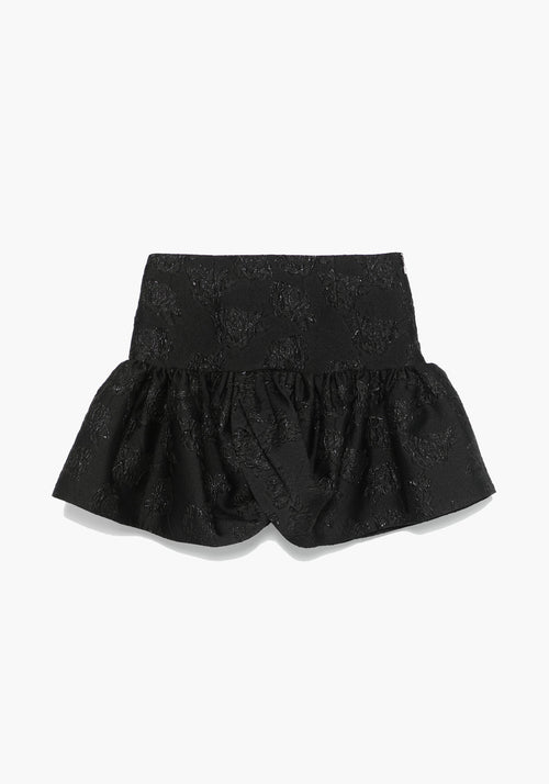 JACQUARD MINI SKIRT BLACK