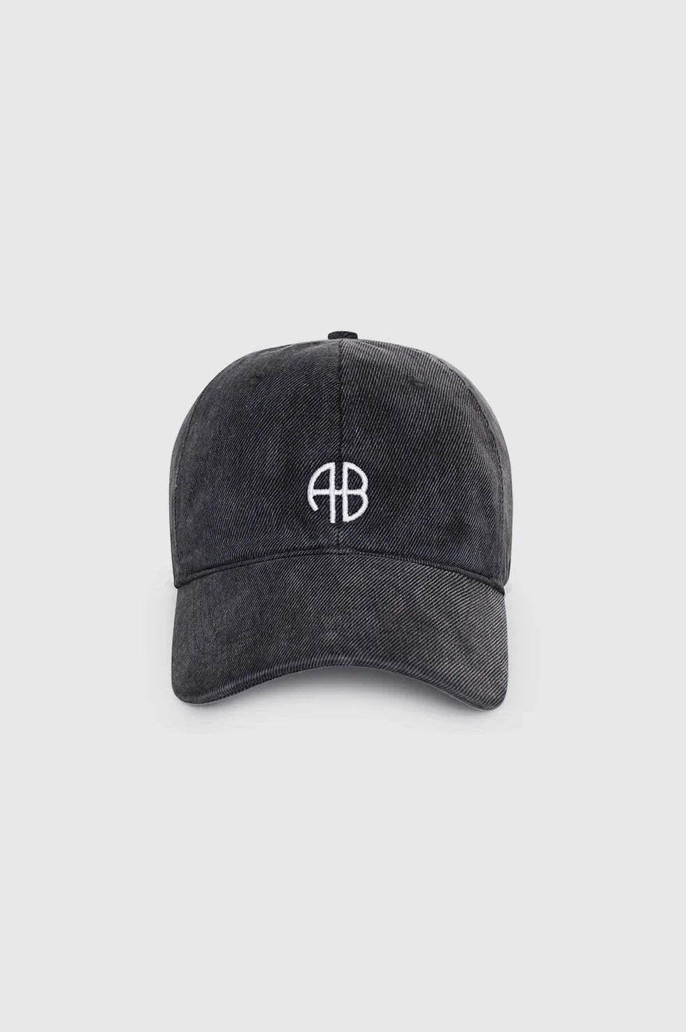 Anine Bing Jeremy Baseball Cap Washed Smoke Grey