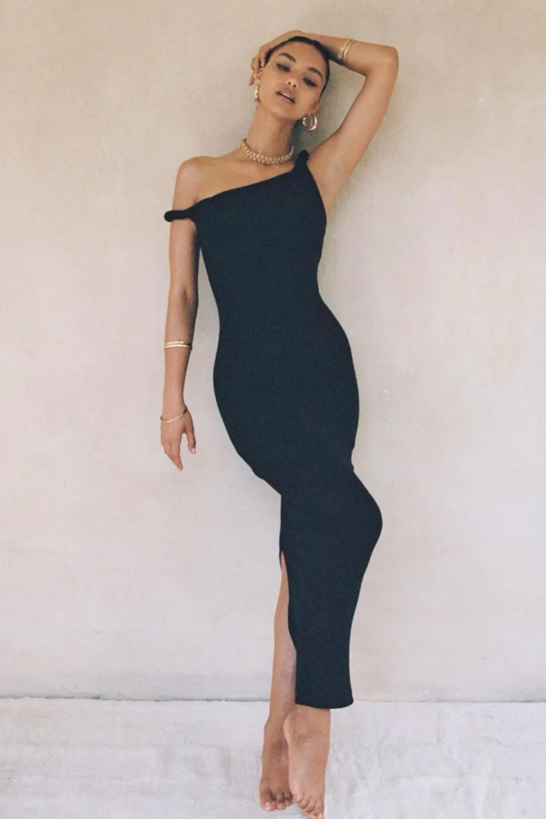 Johansen Long Poppy Dress Black