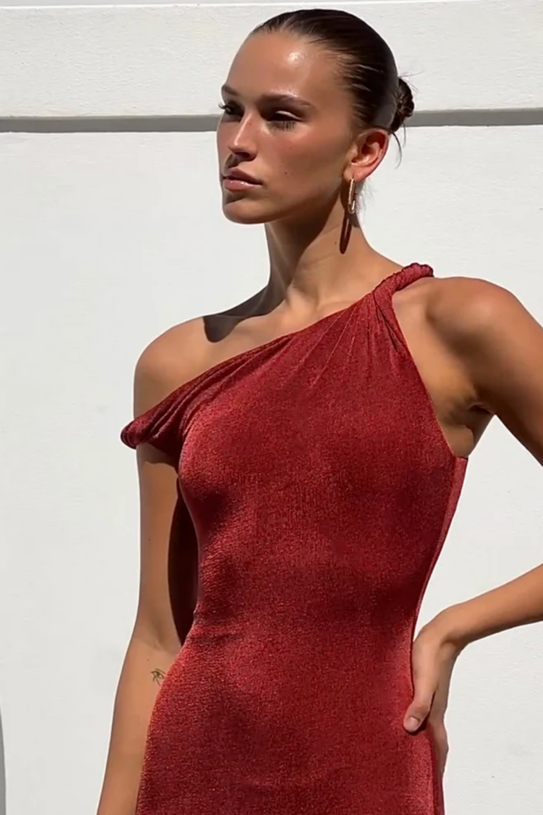 Johansen Long Poppy Dress Cherry