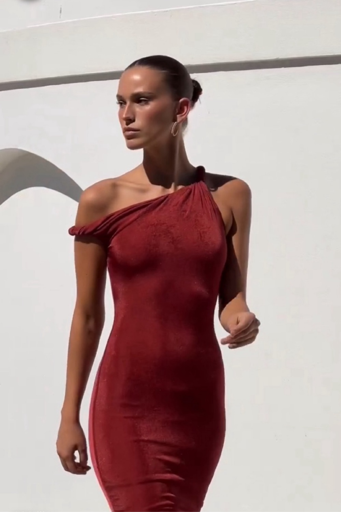 Johansen Long Poppy Dress Cherry