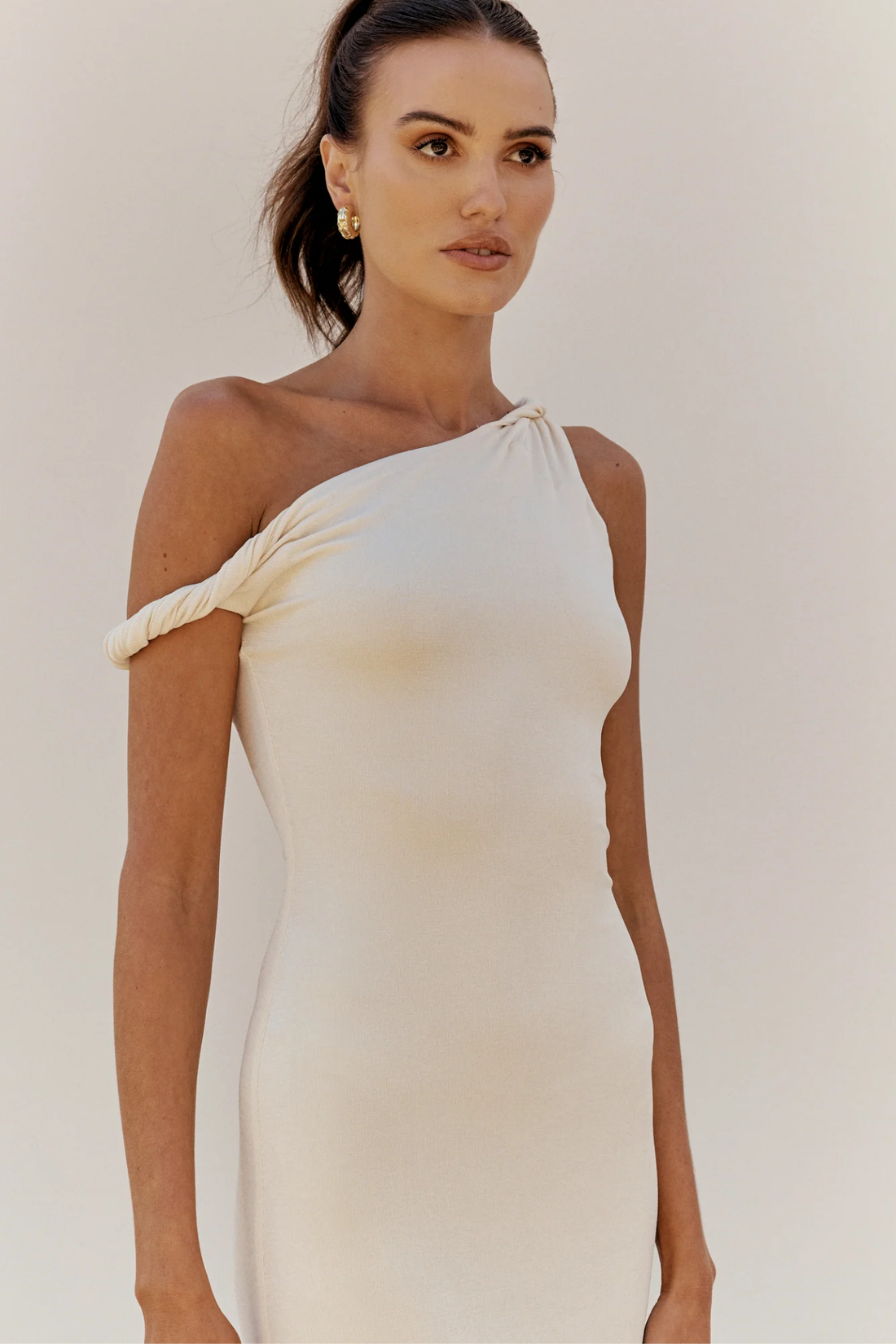 Johansen Long Poppy Dress Cream