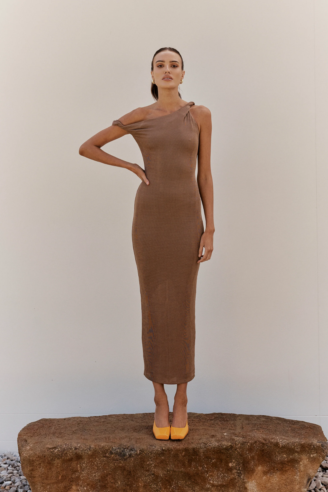 Johansen Long Poppy Dress Taupe