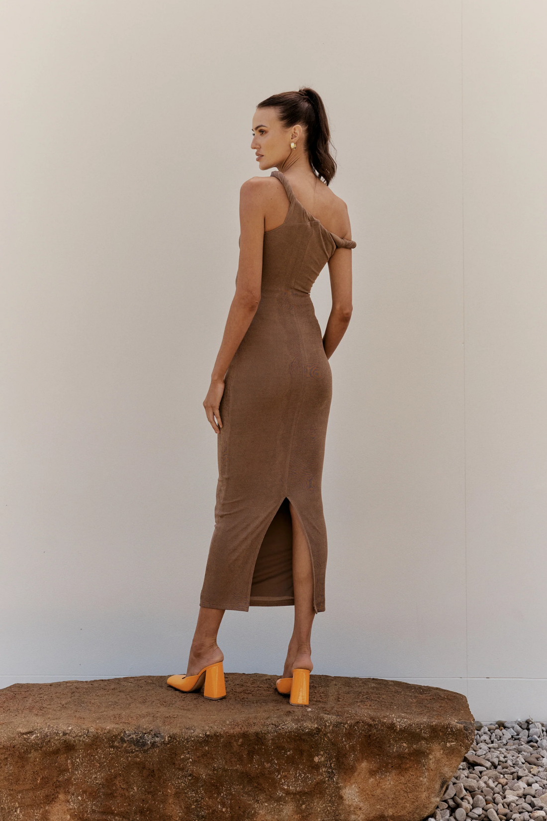 Johansen Long Poppy Dress Taupe