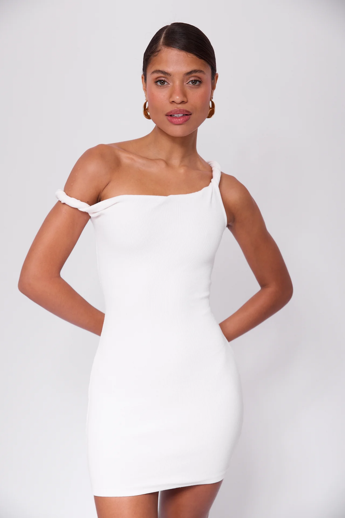 Johansen Short Poppy Dress White