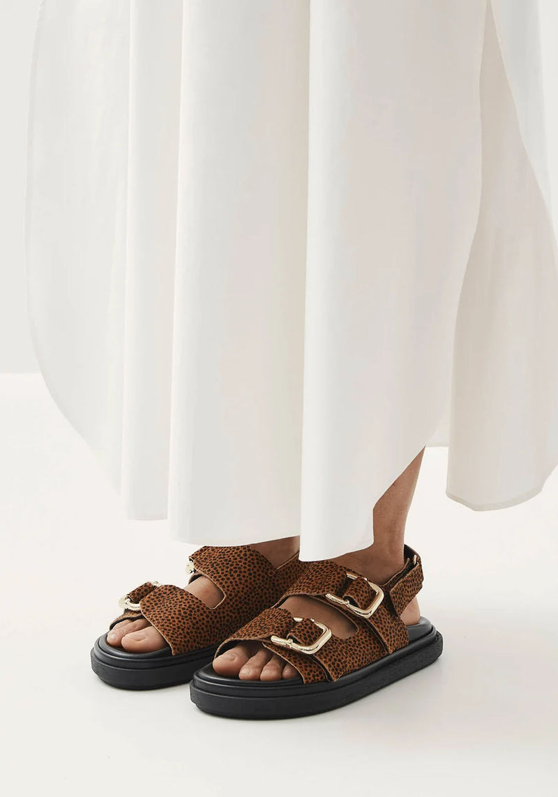 HARPER SOFT TAN LEATHER SANDALS