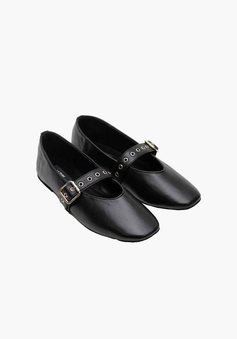 EILWEN BALLET FLAT BLACK/SILVER