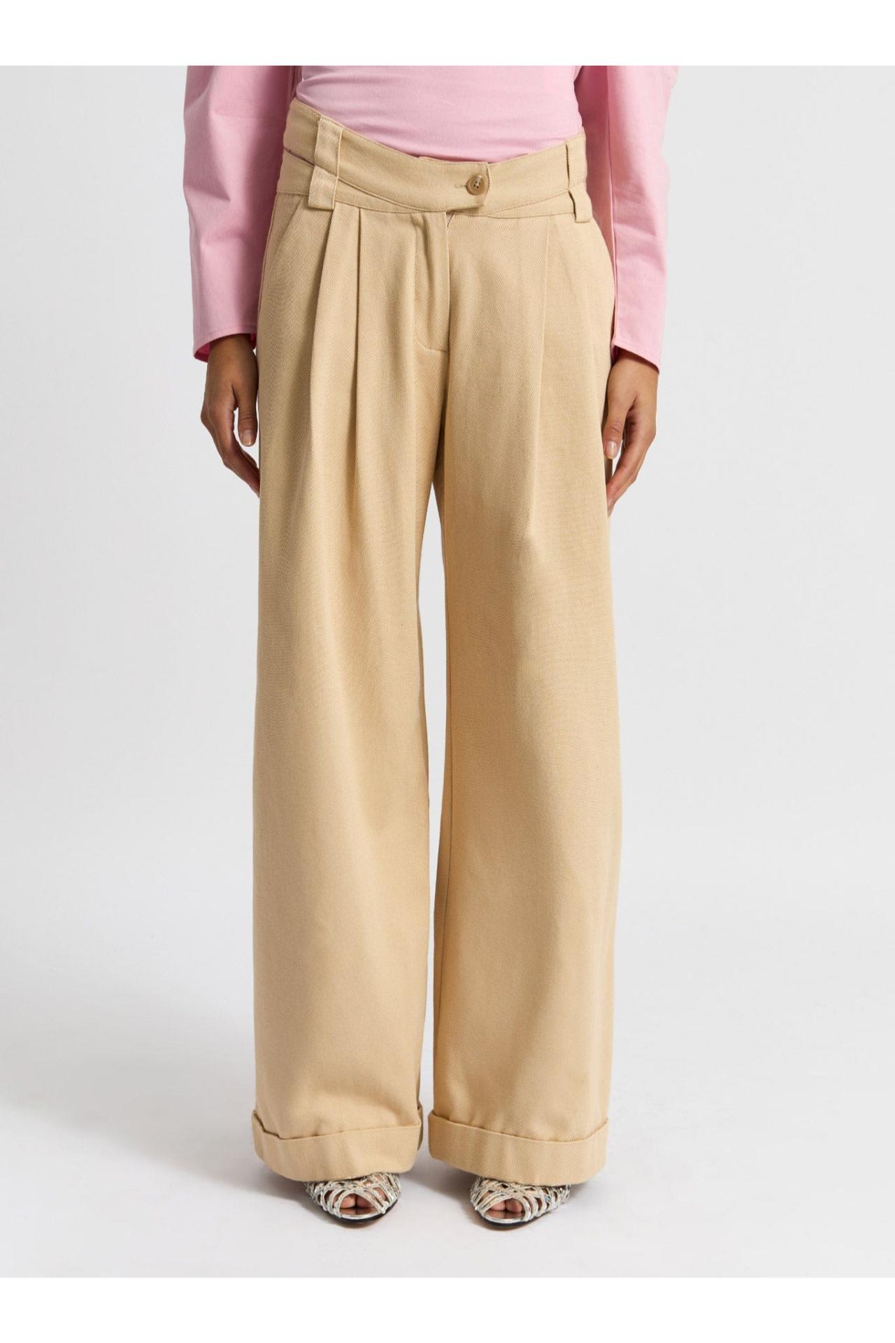 Laagam Smith Beige Serge Pants
