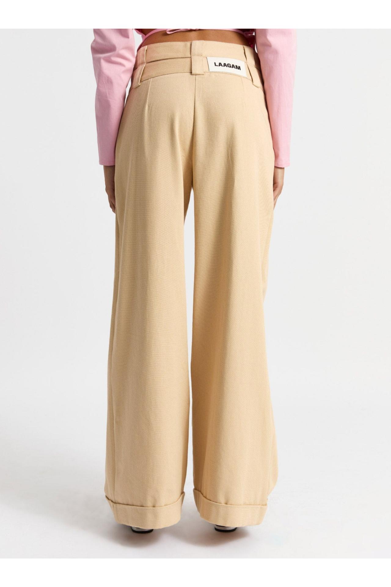 Laagam Smith Beige Serge Pants
