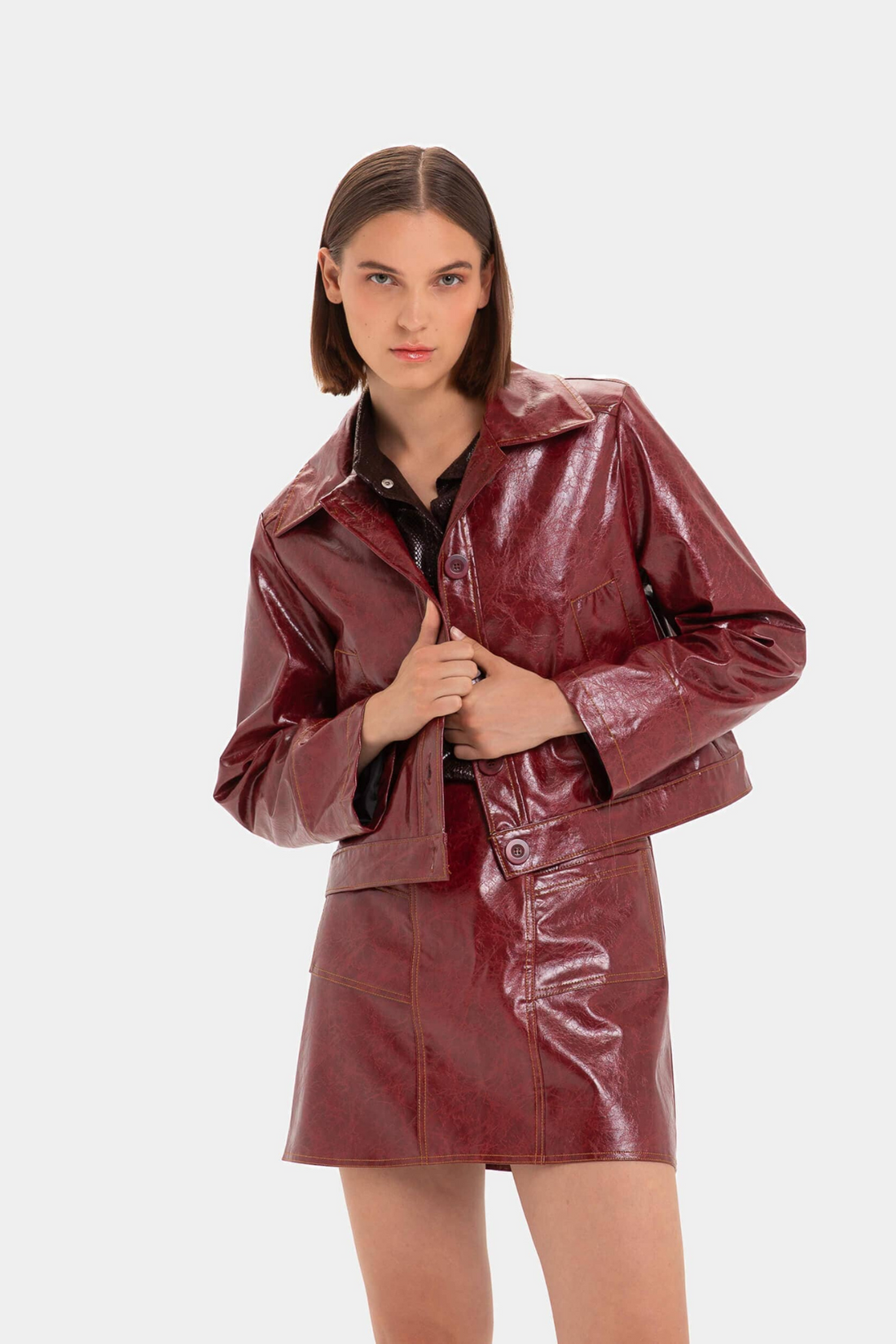 Frankie Skirt Burgundy