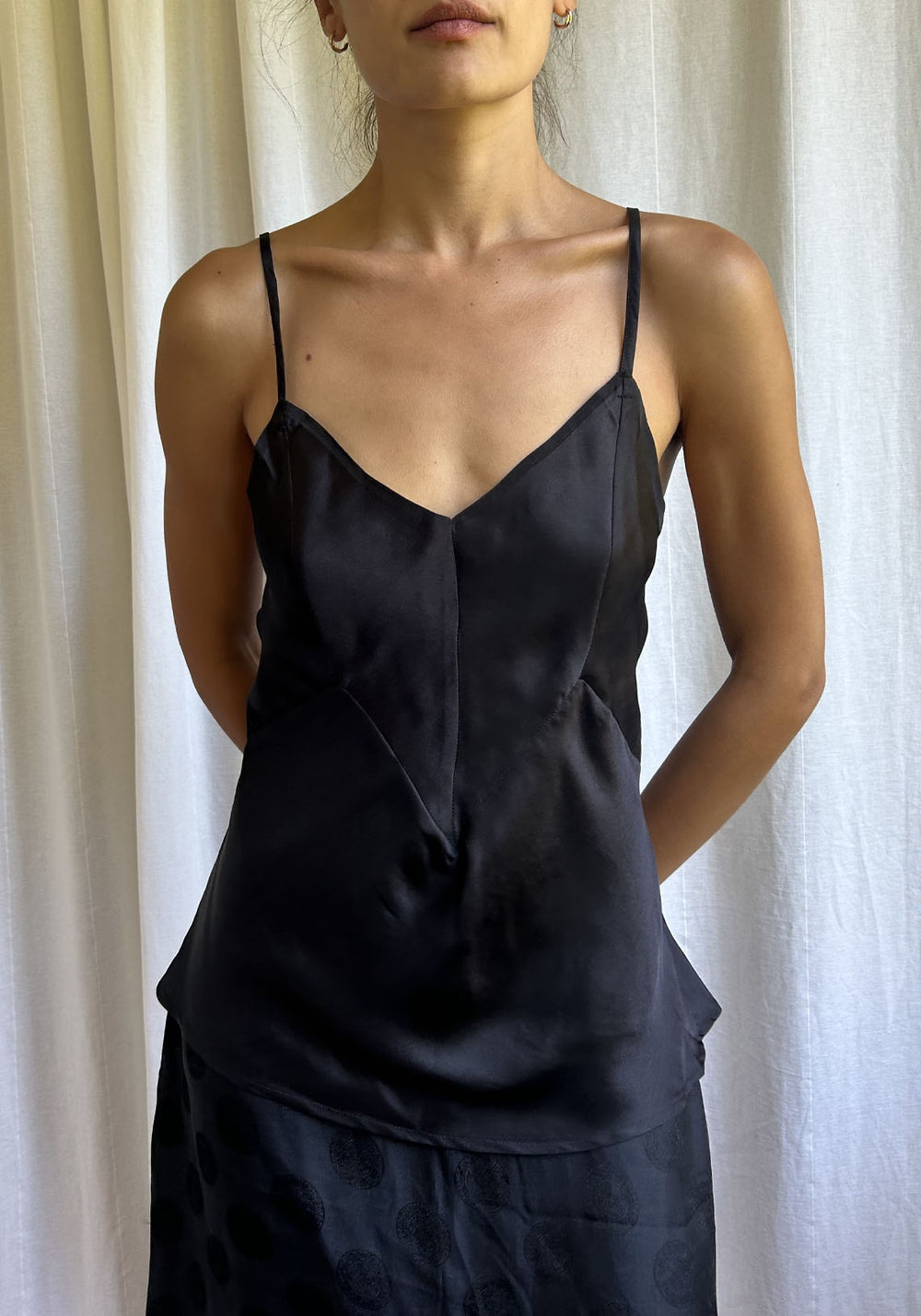 SLINK CAMI BLACK