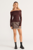 Liz Cross Over Top Coffee