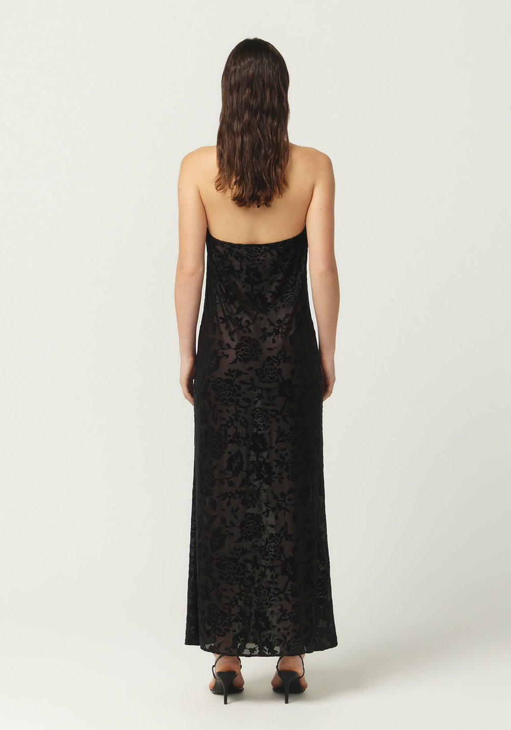 Pre-Order | JACQUARD HALTER MAXI BLACK