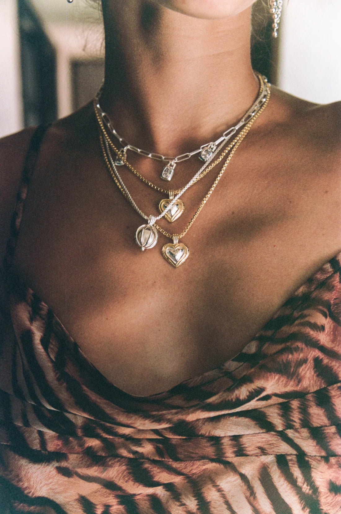 Celine Necklace Two Tone