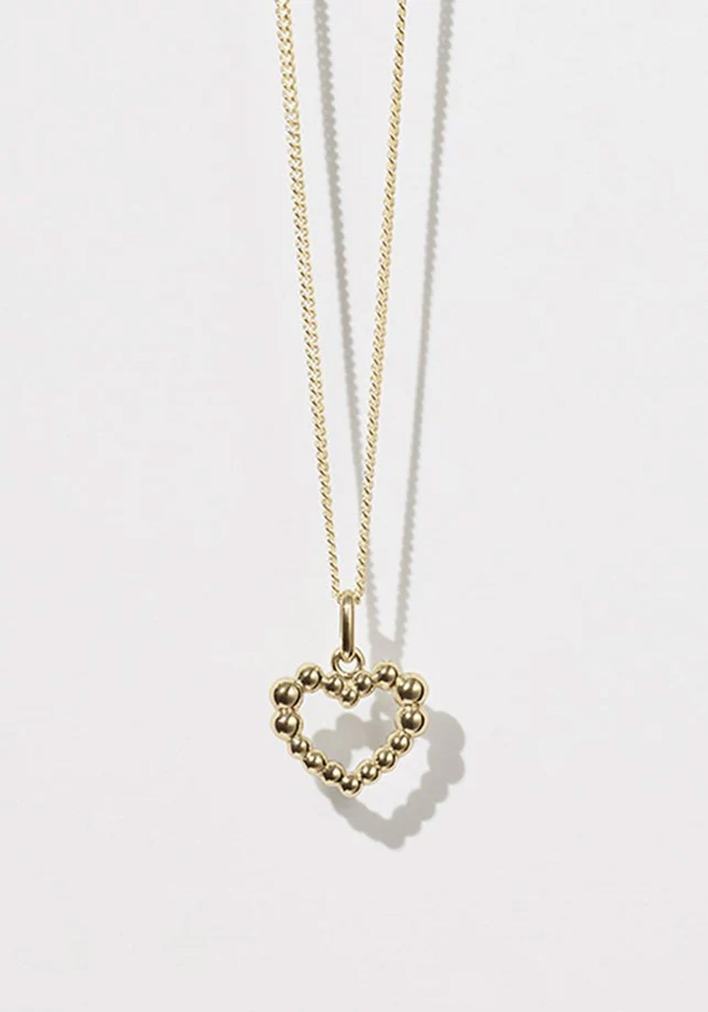 FIZZY HEART CHARM NECKLACE GOLD