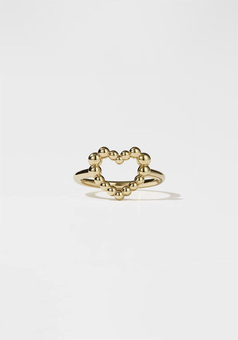 FIZZY HEART RING GOLD