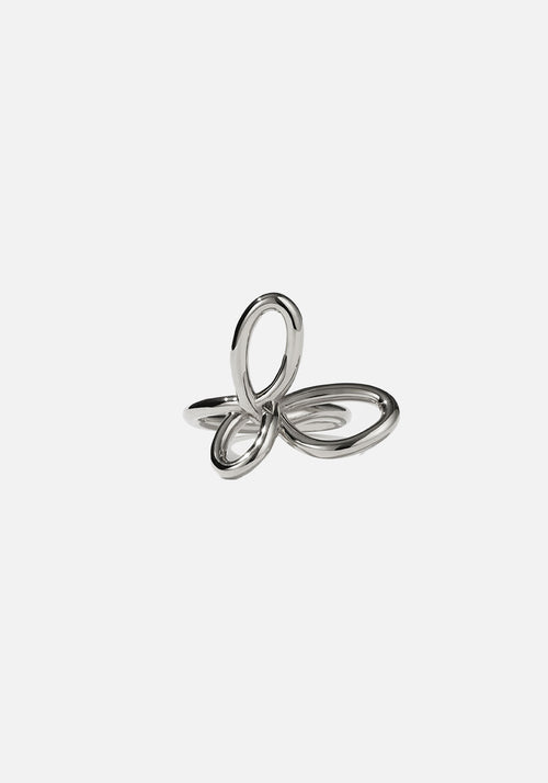 FLOWER RING SILVER