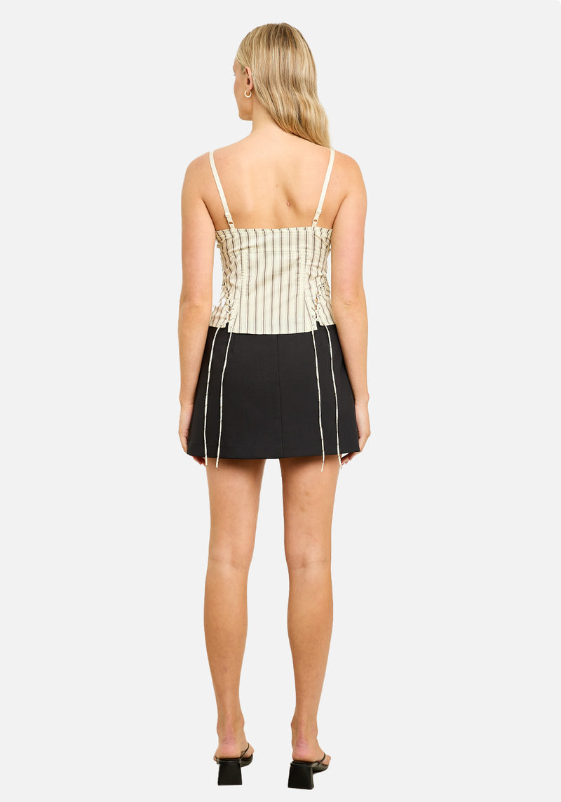 CHRISTINA CORSET STRIPE CREAM