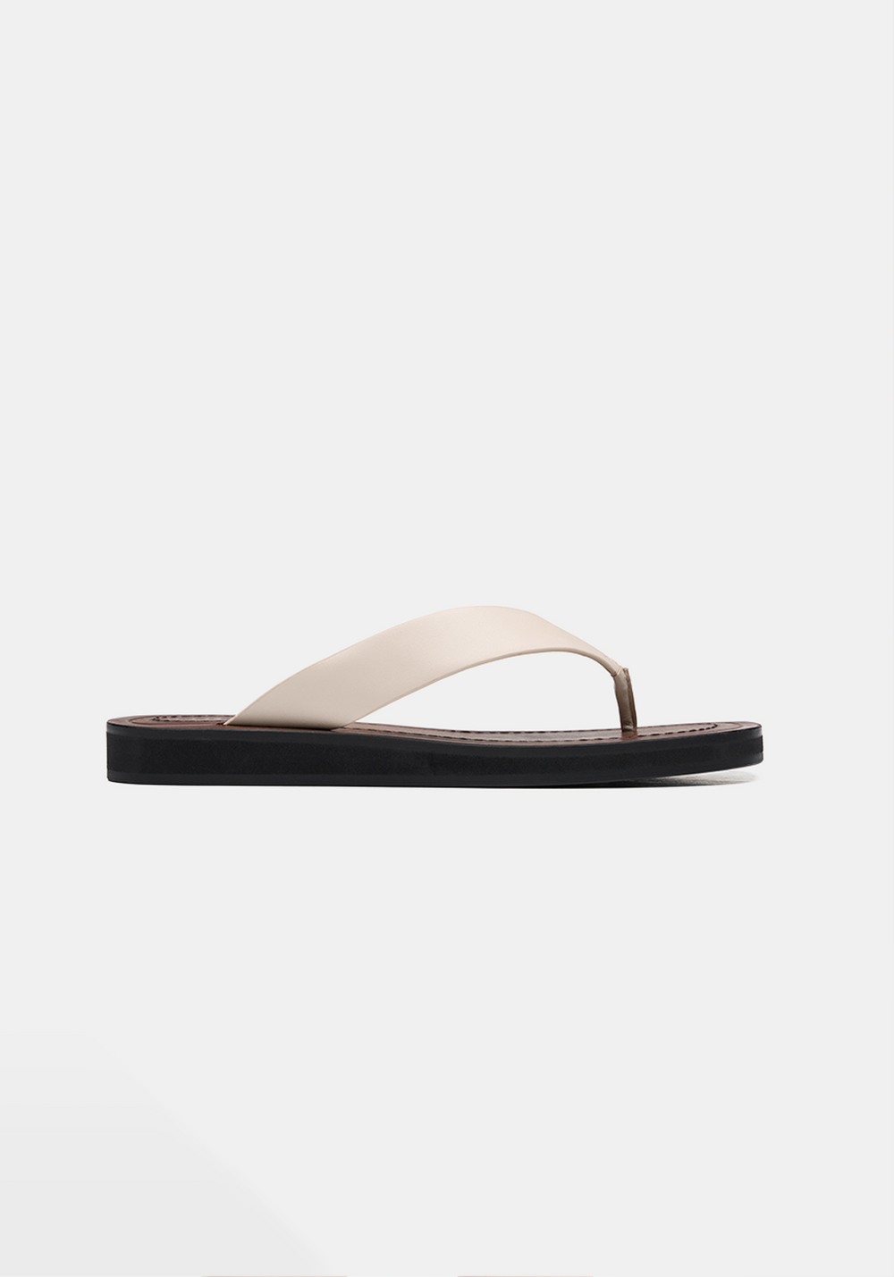 EVA SLIDE CREMA LEATHER