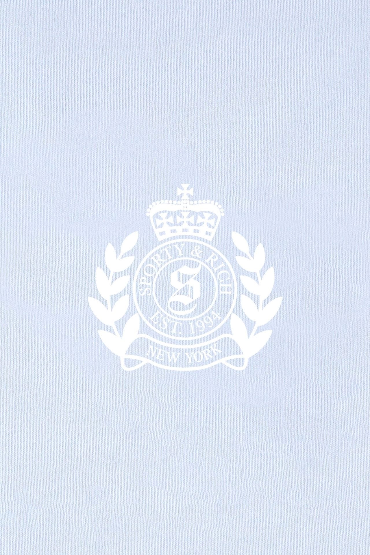 Sporty &amp; Rich NY Crest Disco Short Ciel