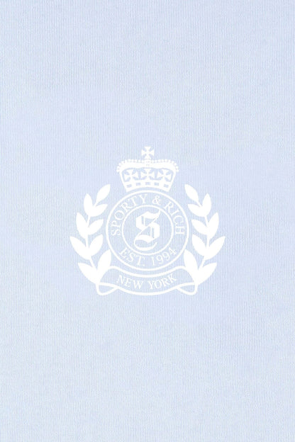 Sporty &amp; Rich NY Crest Disco Short Ciel