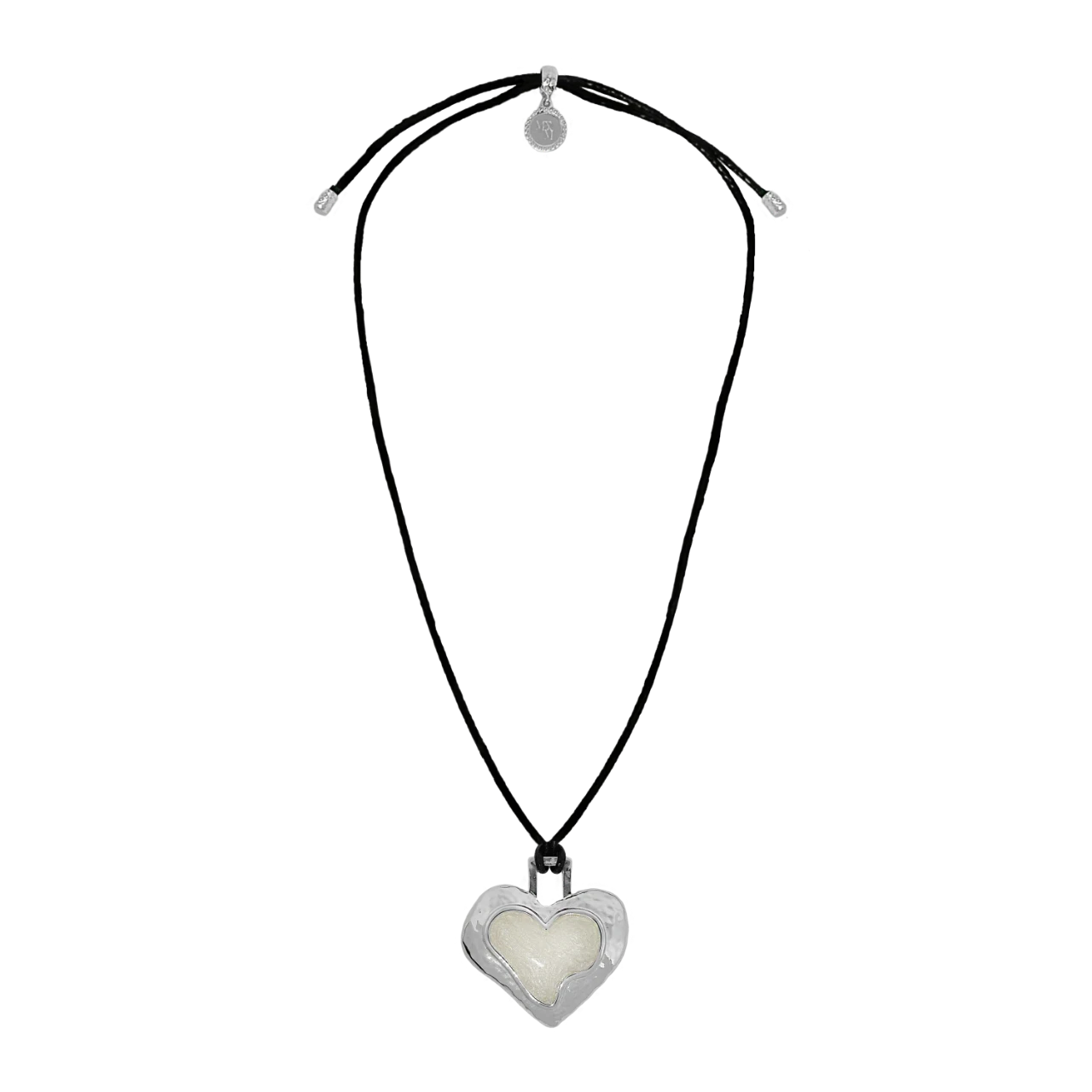 Olympia Necklace Silver Pearl