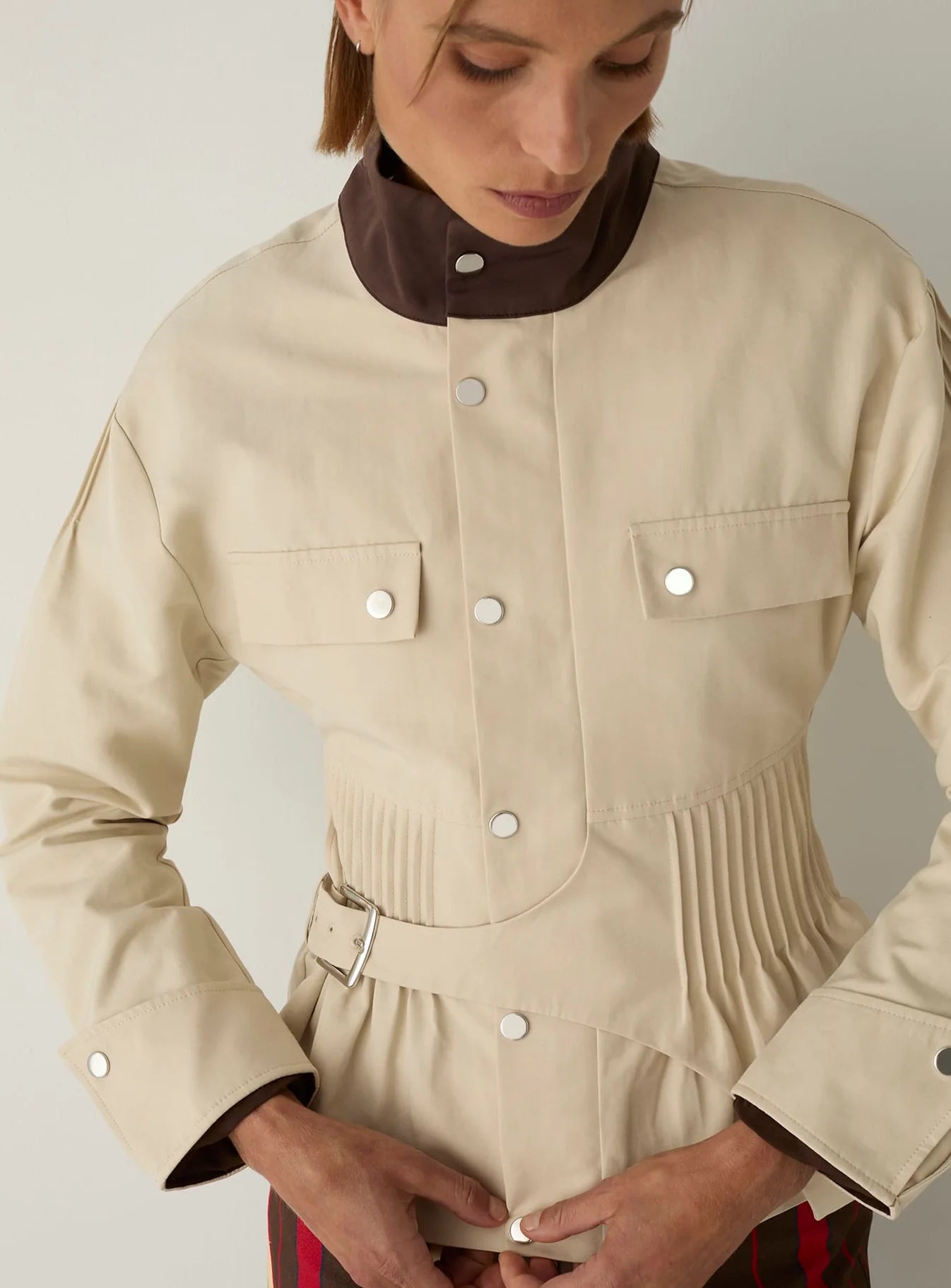 LAAGAM Orly Ecru Serge Jacket