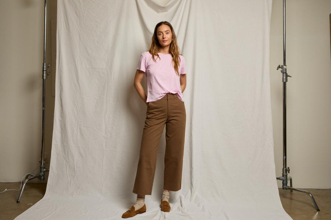 Perfectwhitetee Harley Boxy Crew Tee Sugar Pink
