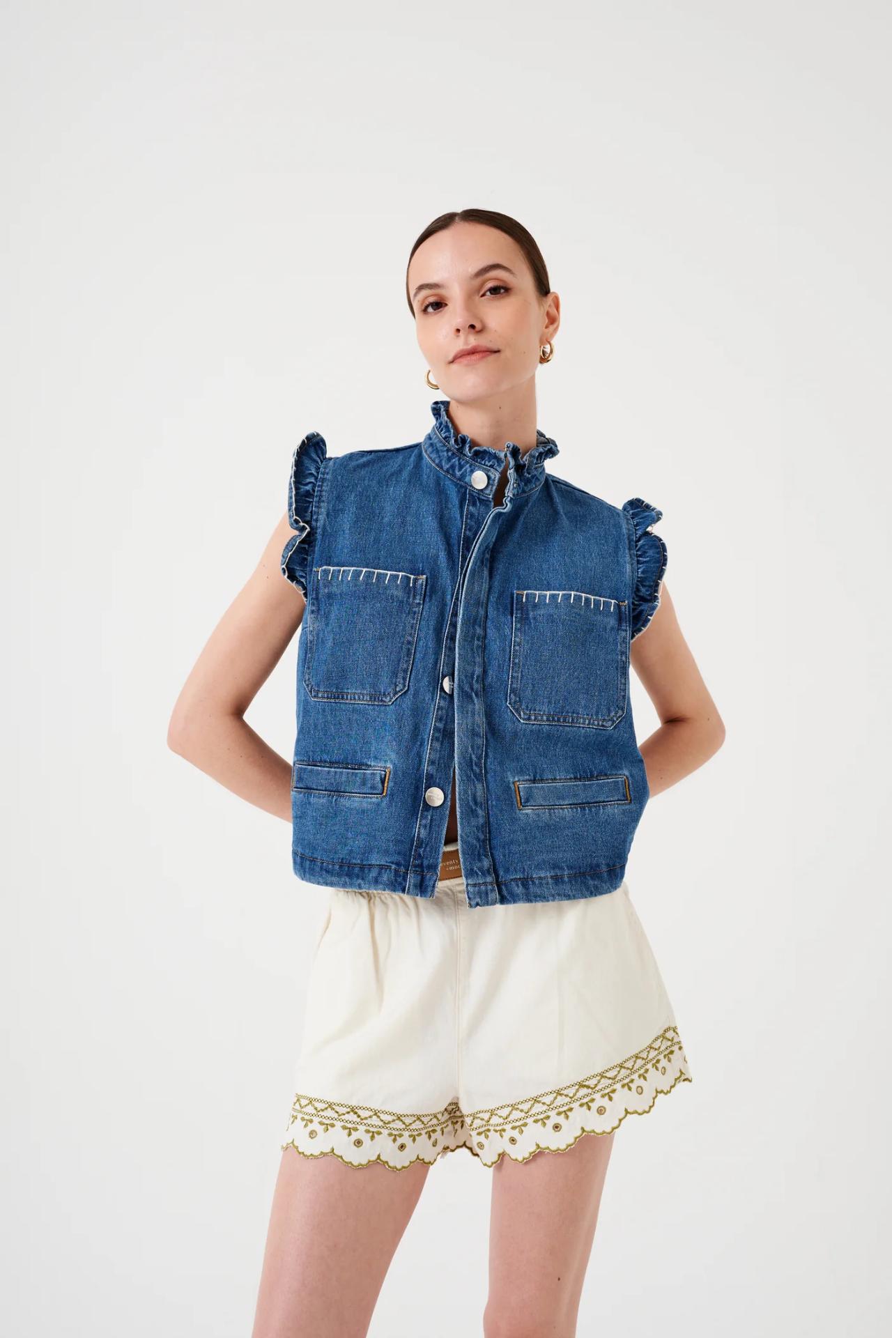Seventy + Mochi Pablo Vest In Vintage Americana