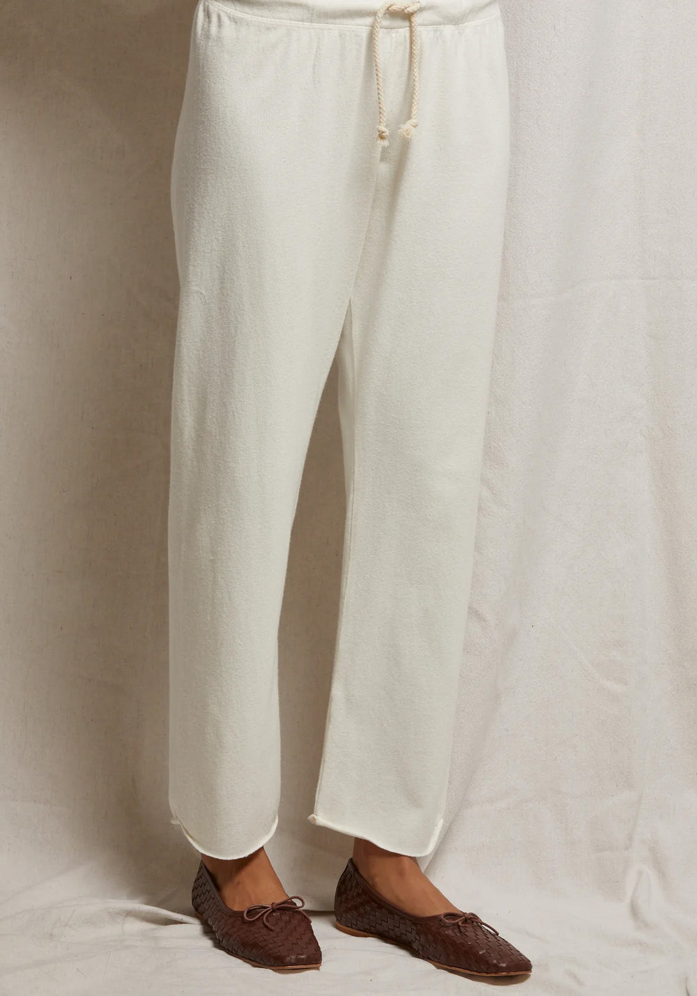 DREW RIB SWEATPANT NATURAL