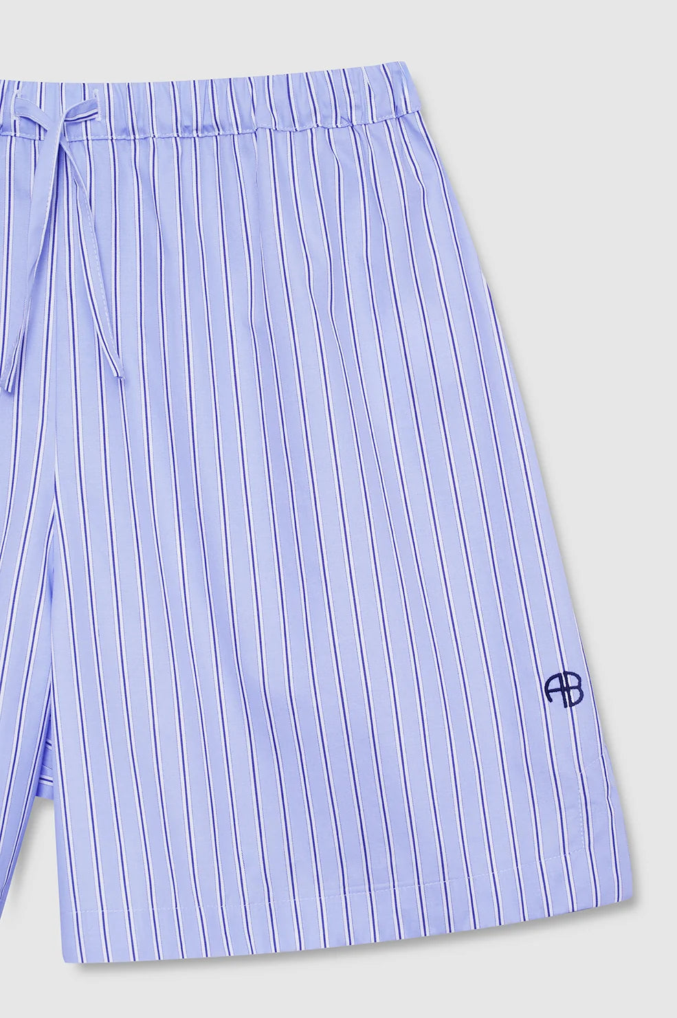 Anine Bing Ramy Short - Blue Stripe