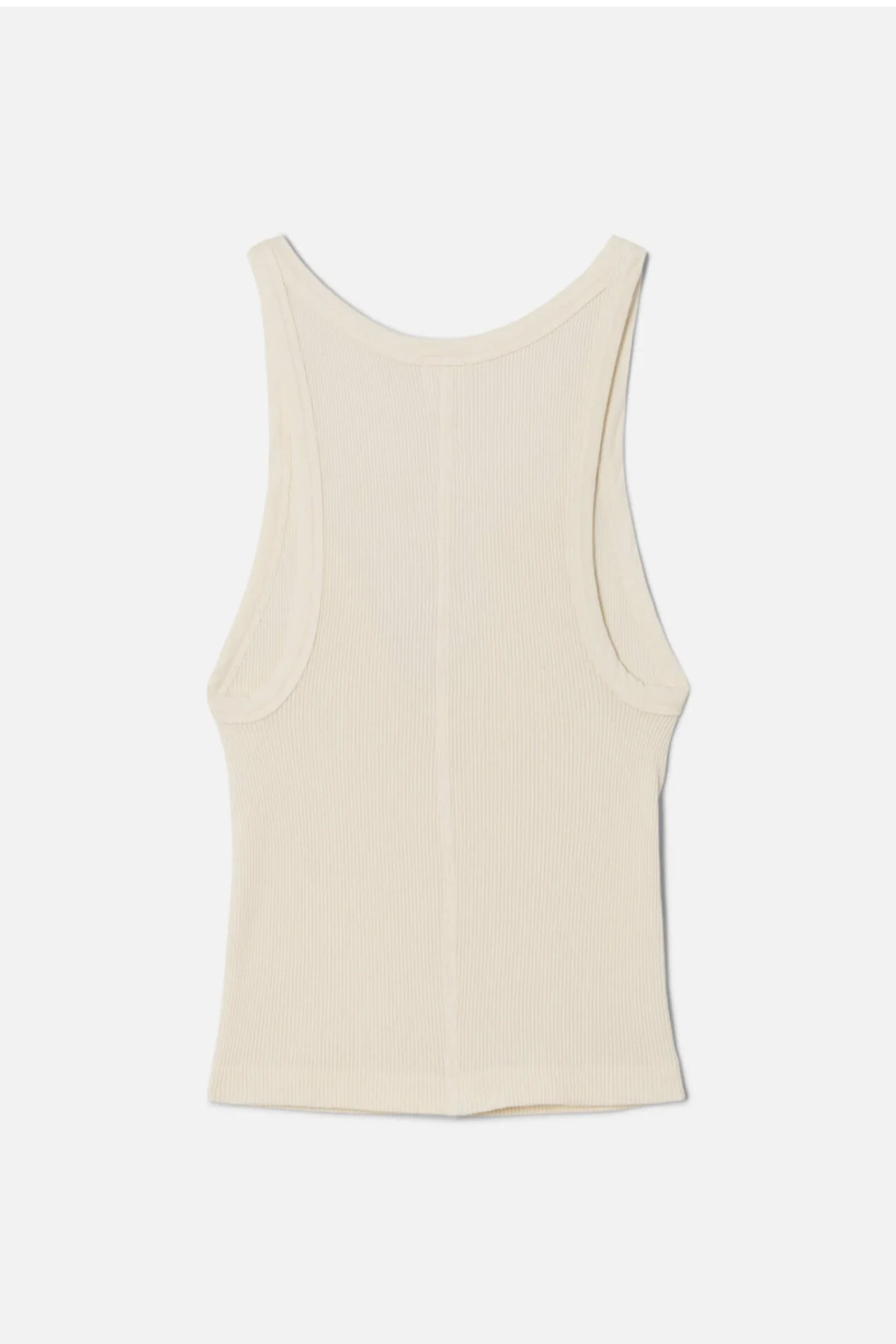 Re/done x Hanes V Cut Ribbed Tank Vintage Ivory