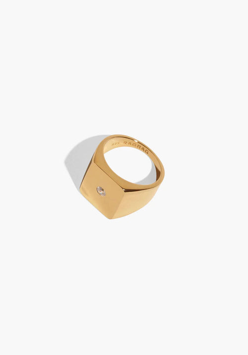 11002 925 STERLING SILVER WITH 18K GOLD PLATING RING