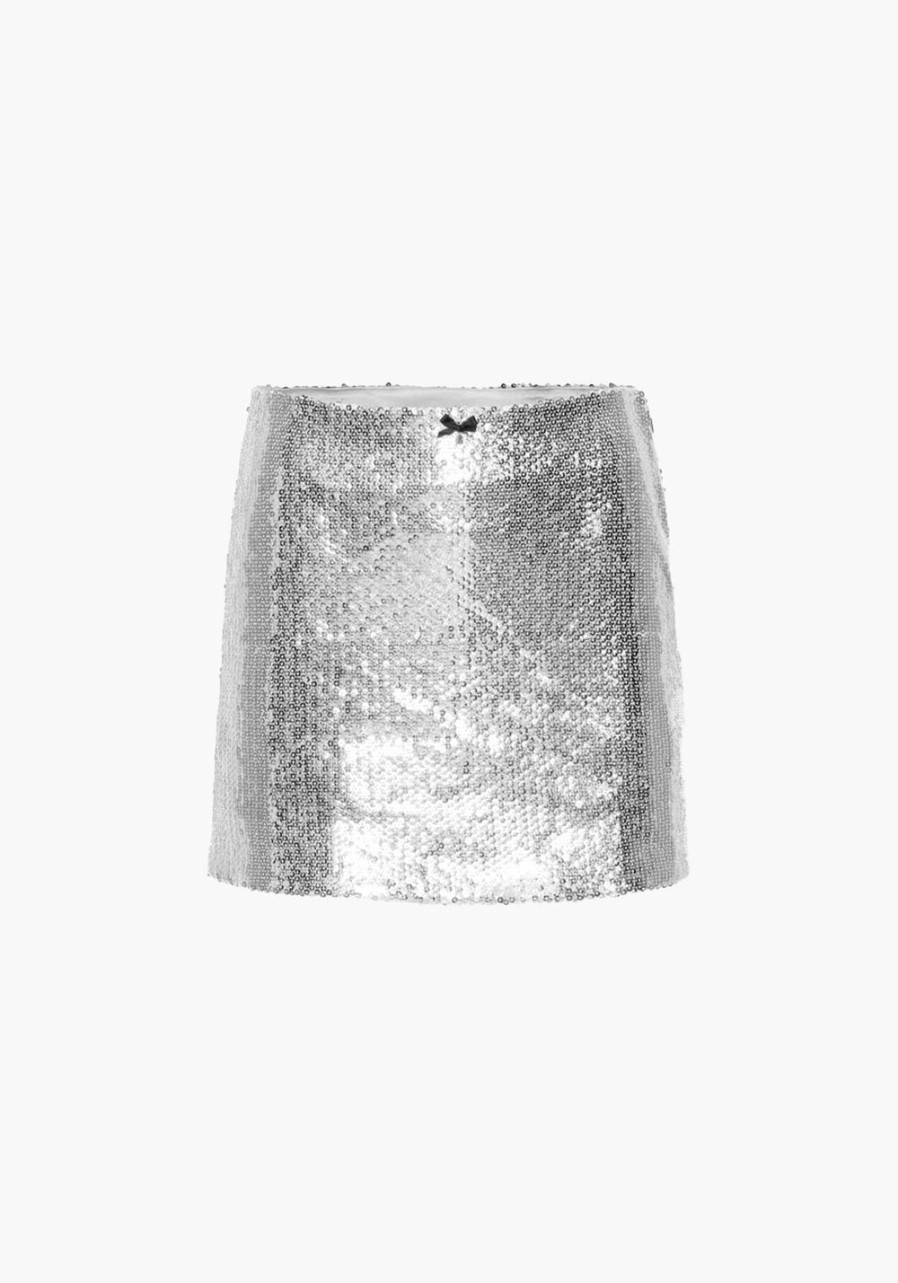 SEQUIN MINI SKIRT SILVER