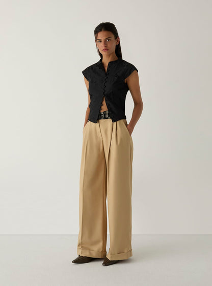 LAAGAM Smith Sand Tailored Pants