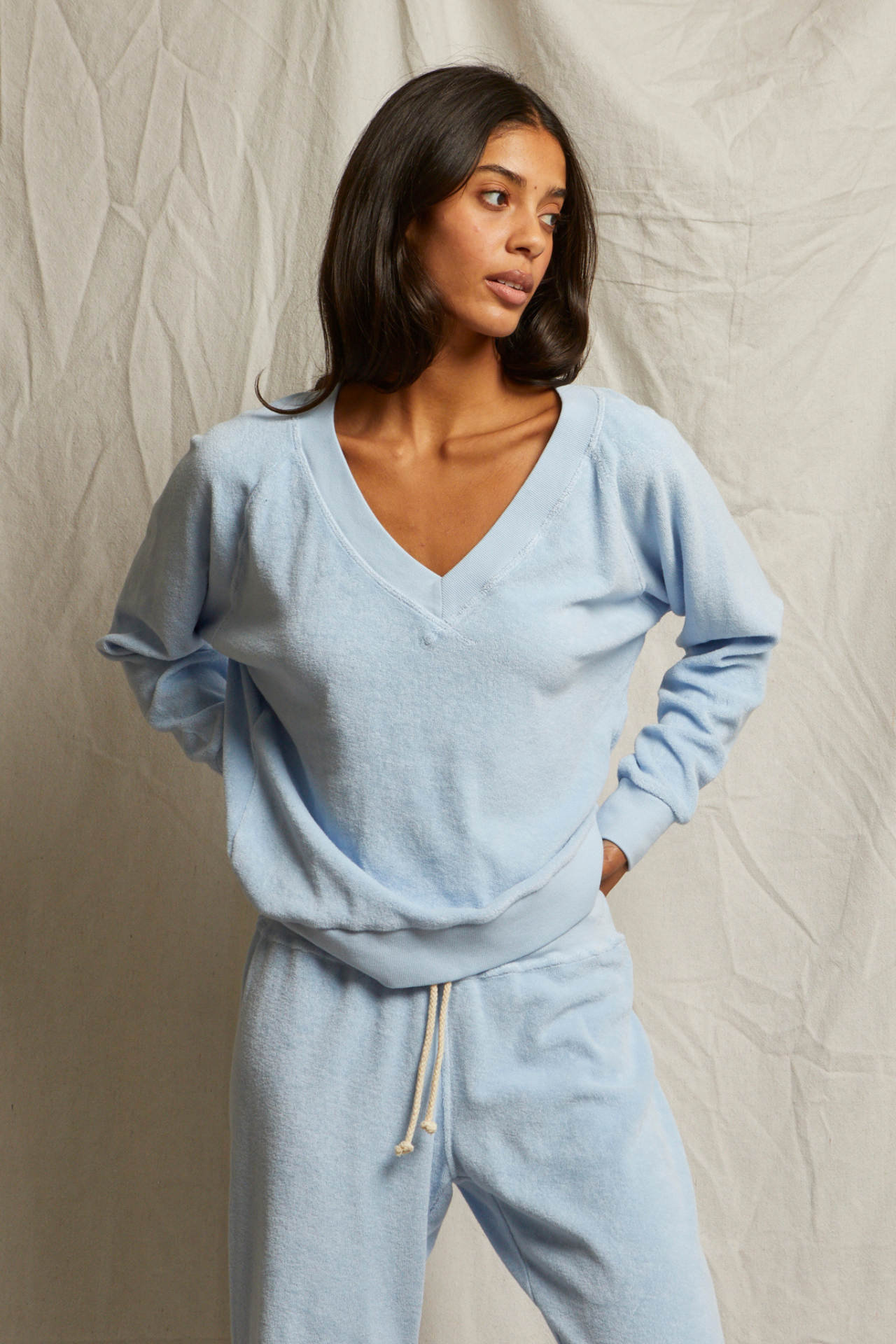 Sonny Terry V-Neck Sky Blue