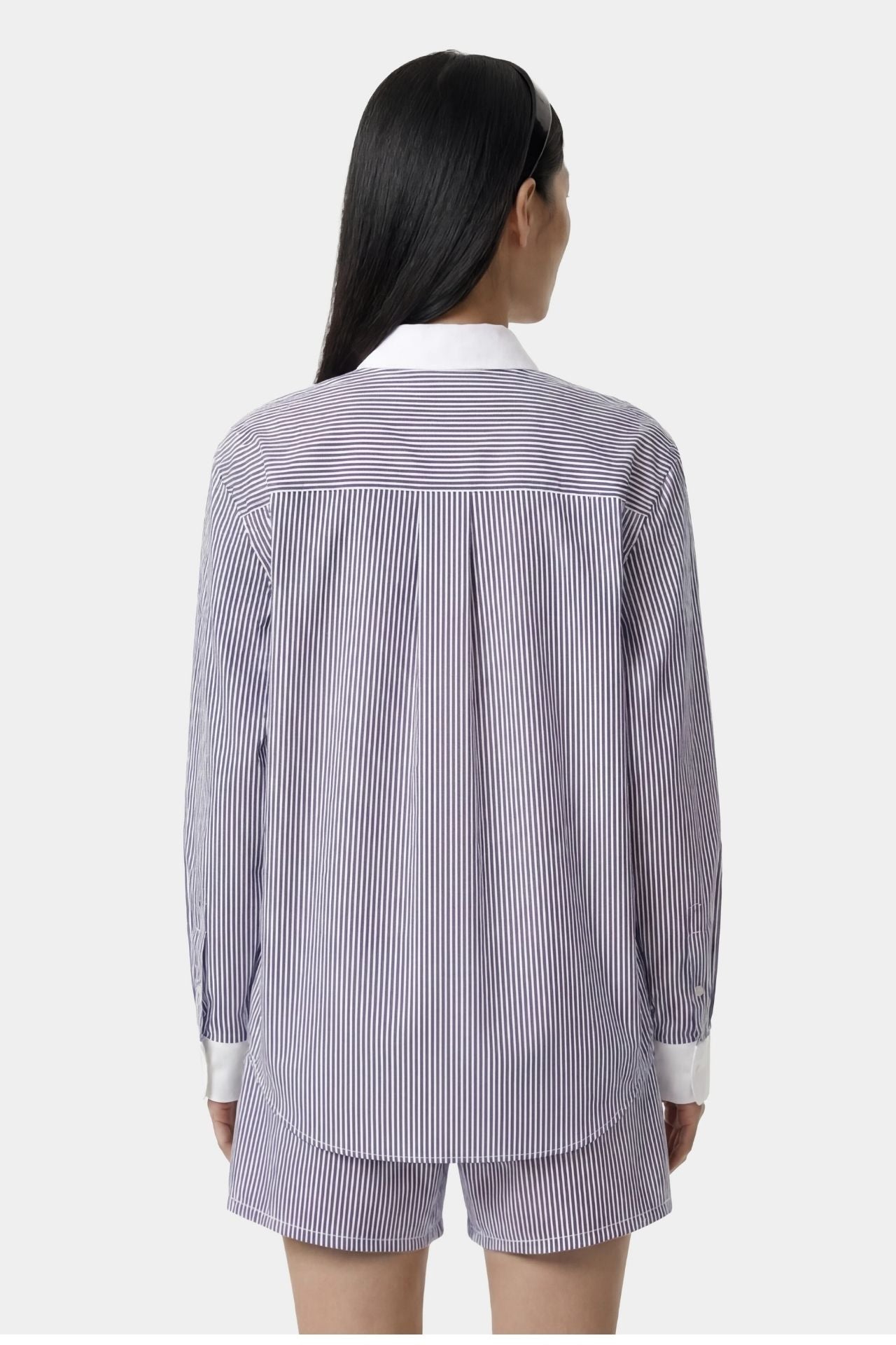 Sporty &amp; Rich SRC Oversized Shirt Navy Stripe