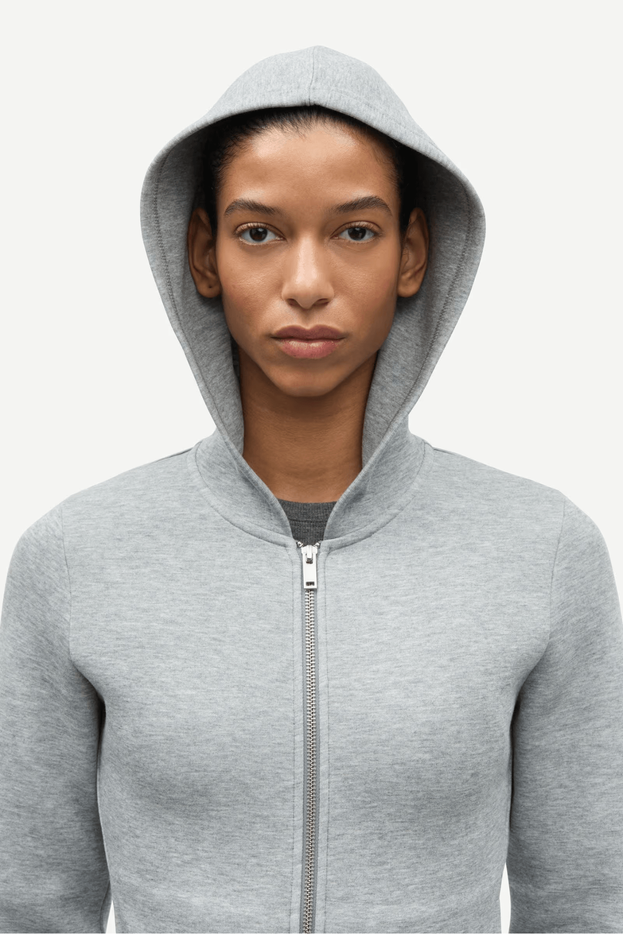 Samsøe Samsøe Saalice Zip Hoodie Grey