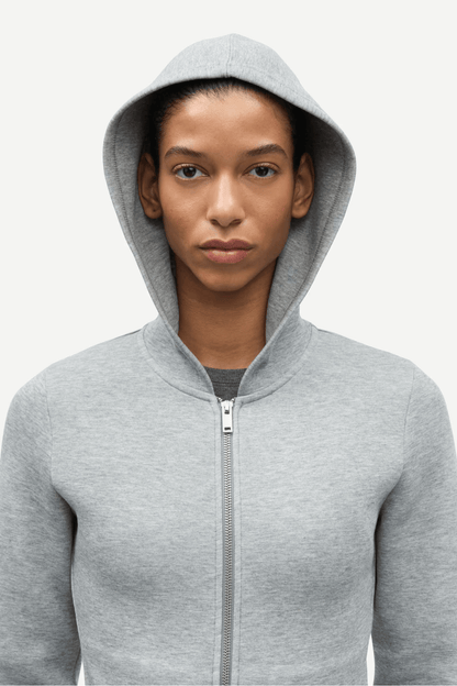 Samsøe Samsøe Saalice Zip Hoodie Grey